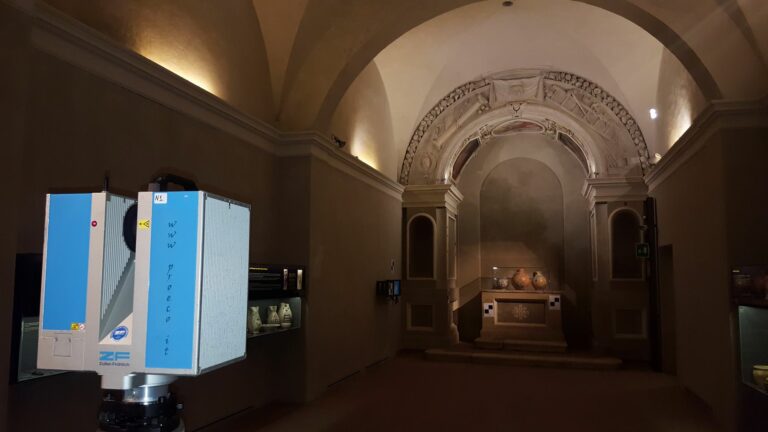 03 Museo Archeologico Santa Maria Della Scala Fase Di Rilievo Rilievi Laser Scanner3d Proeco
