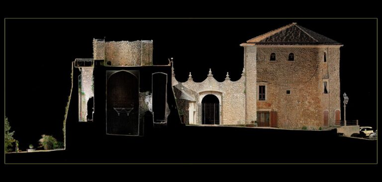 04 Castello Montemiletto Sezione Nuvola Punti Proeco Rilievo Laser Scanner 3d